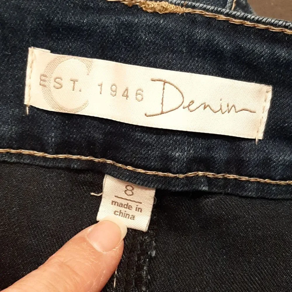 Cato Denim Pencil Skirt